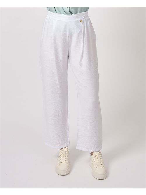 Pantaloni donna Yes Zee con elastico in vita YES ZEE | P386-YV000101